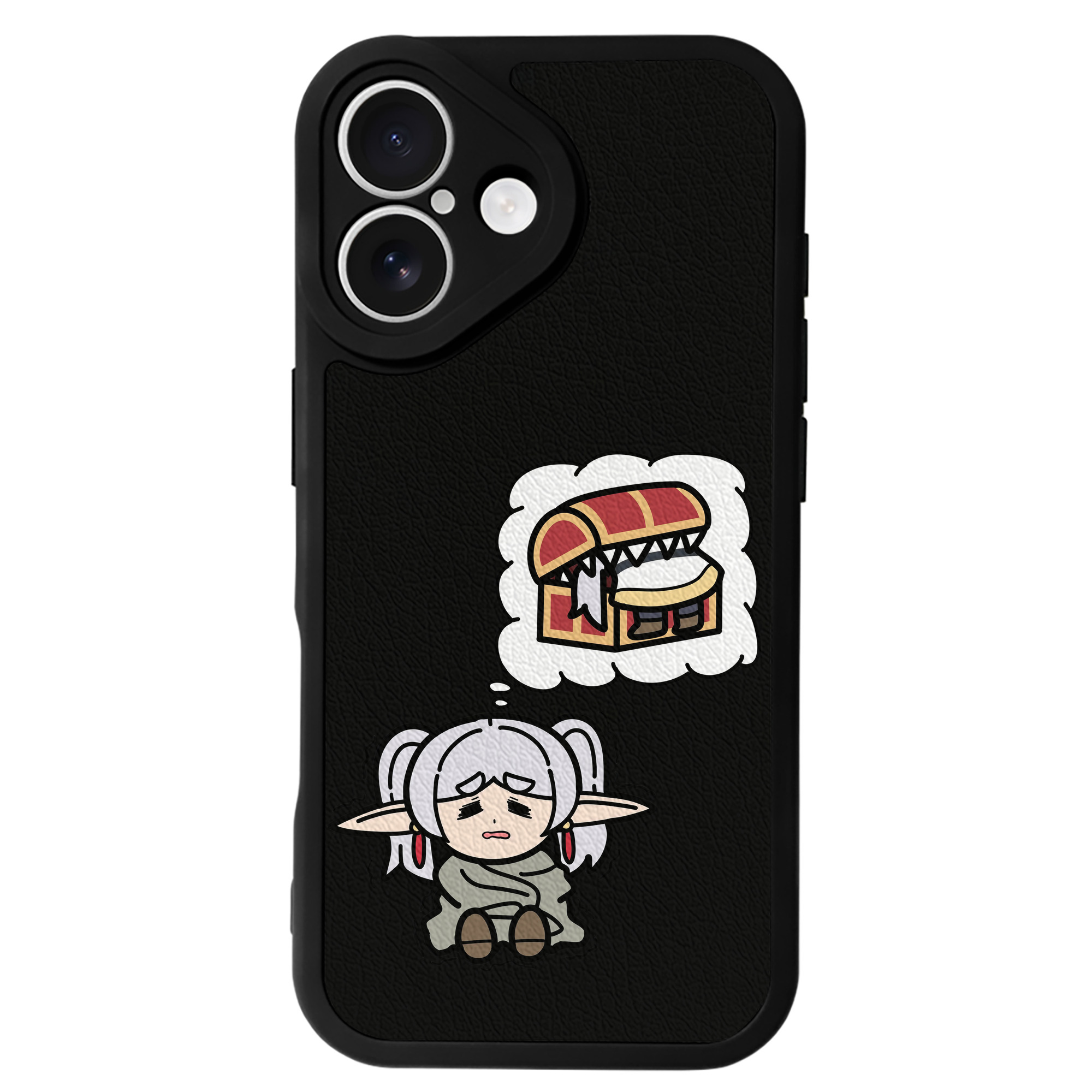 （画像用） 葬送のフリーレン Frieren 【iPhone 16シリーズ対応】シリコンスマホケース（レザー調） 材質：シリコン